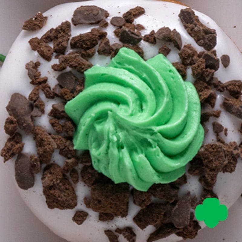 Vanilla Thin Mints Dream from Duck Donuts Madison in Madison, WI