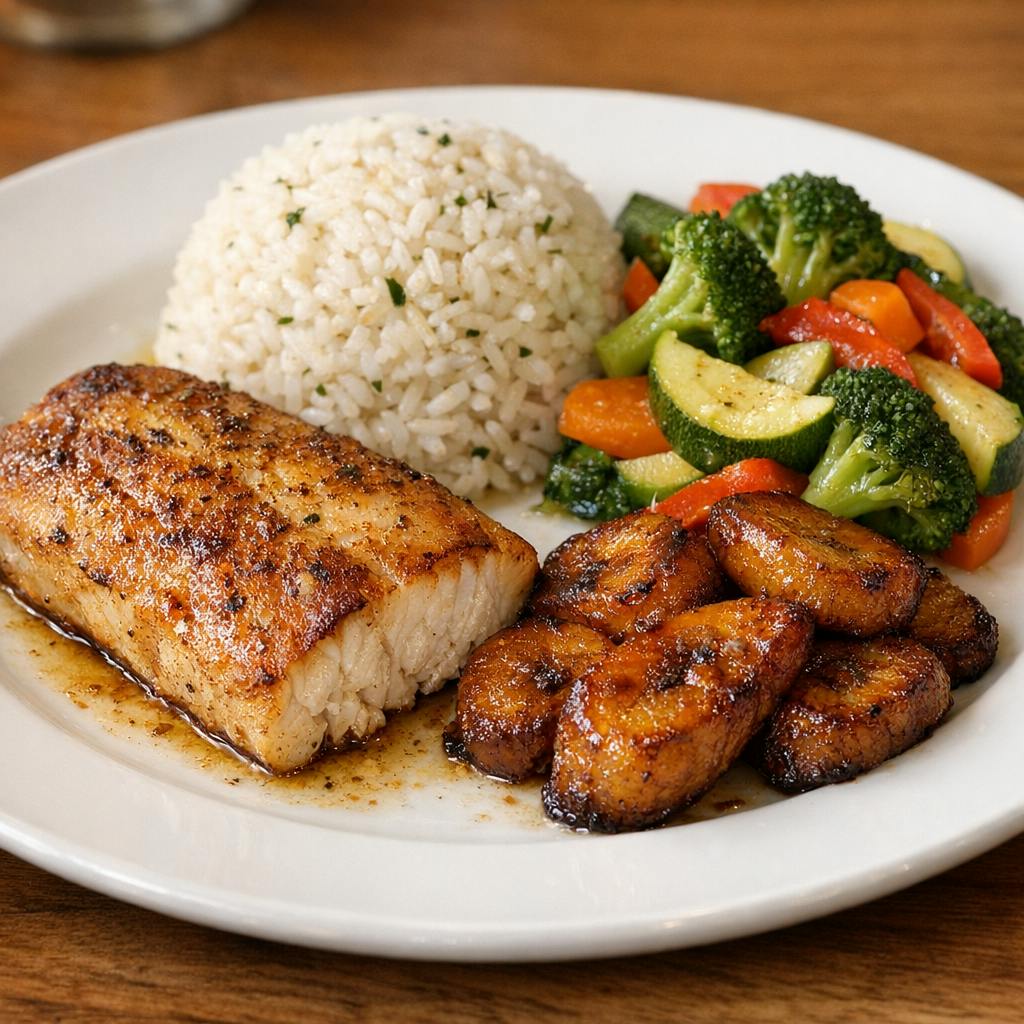Mahi Mahi Plate from C'est Bon Caribbean Creole Cuisine in Baytown, TX