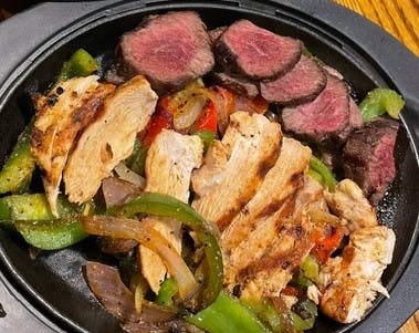 Steak & Chicken Fajitas from The All American Steakhouse & Sports Theater in Parkville, MD