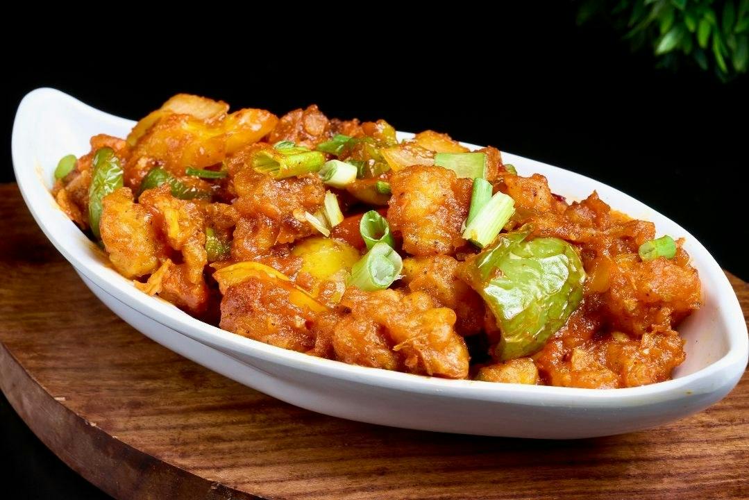 Chilli Shrimp from Rock N Grill Indian Authentic Cuisine & Bar in Round Rock, TX