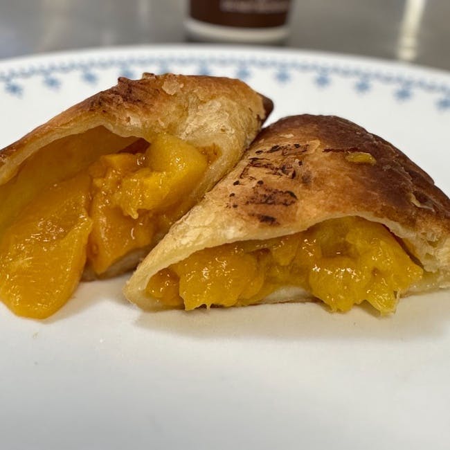 Peach Cobbler Hand Pie Empanada from Cafe Buenos Aires - 10th St in Berkeley, CA