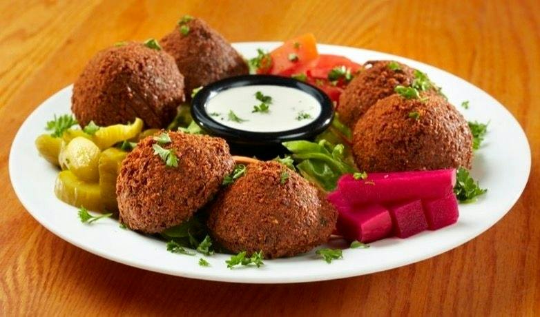 Falafel Plate from Palm Palace Restaurant in Ann Arbor, MI