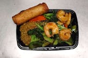 C22. Shrimp with Garlic Sauce Special Combination from Asian Flaming Wok in Madison, WI