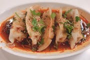 7. Dumplings with Spicy Sauce (8 Pieces) from Noodle Station in Madison, WI