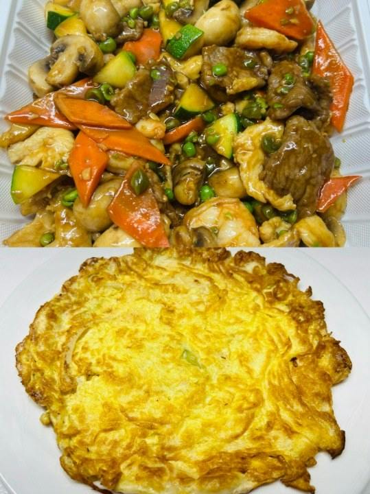 Combination Egg Foo Young from Happy Wok - Elmwood Ave in Middleton, WI
