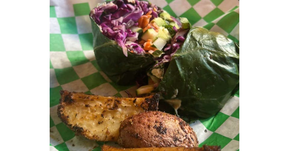 Collard Green Wrap from JustVeggiez in Madison, WI