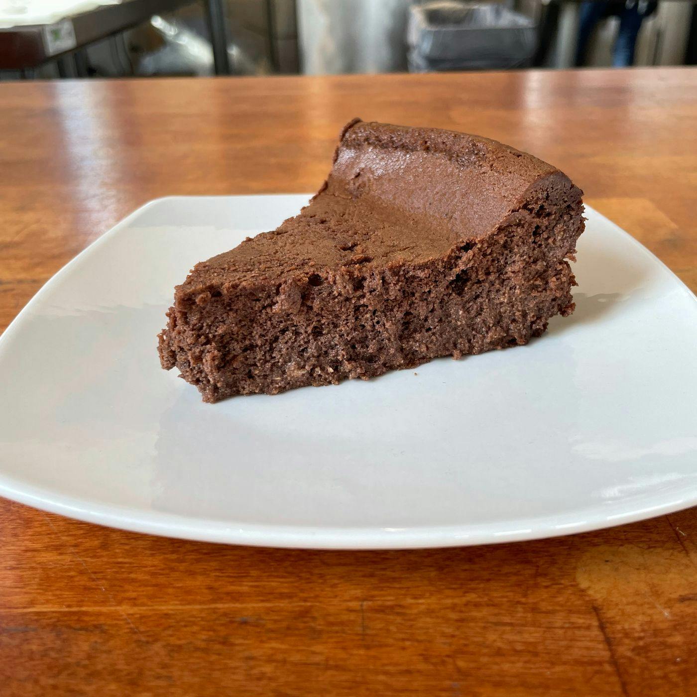 Chocolate Raspberry Cheesecake- Slice from Arrosto Delicatessen in Sheboygan, WI