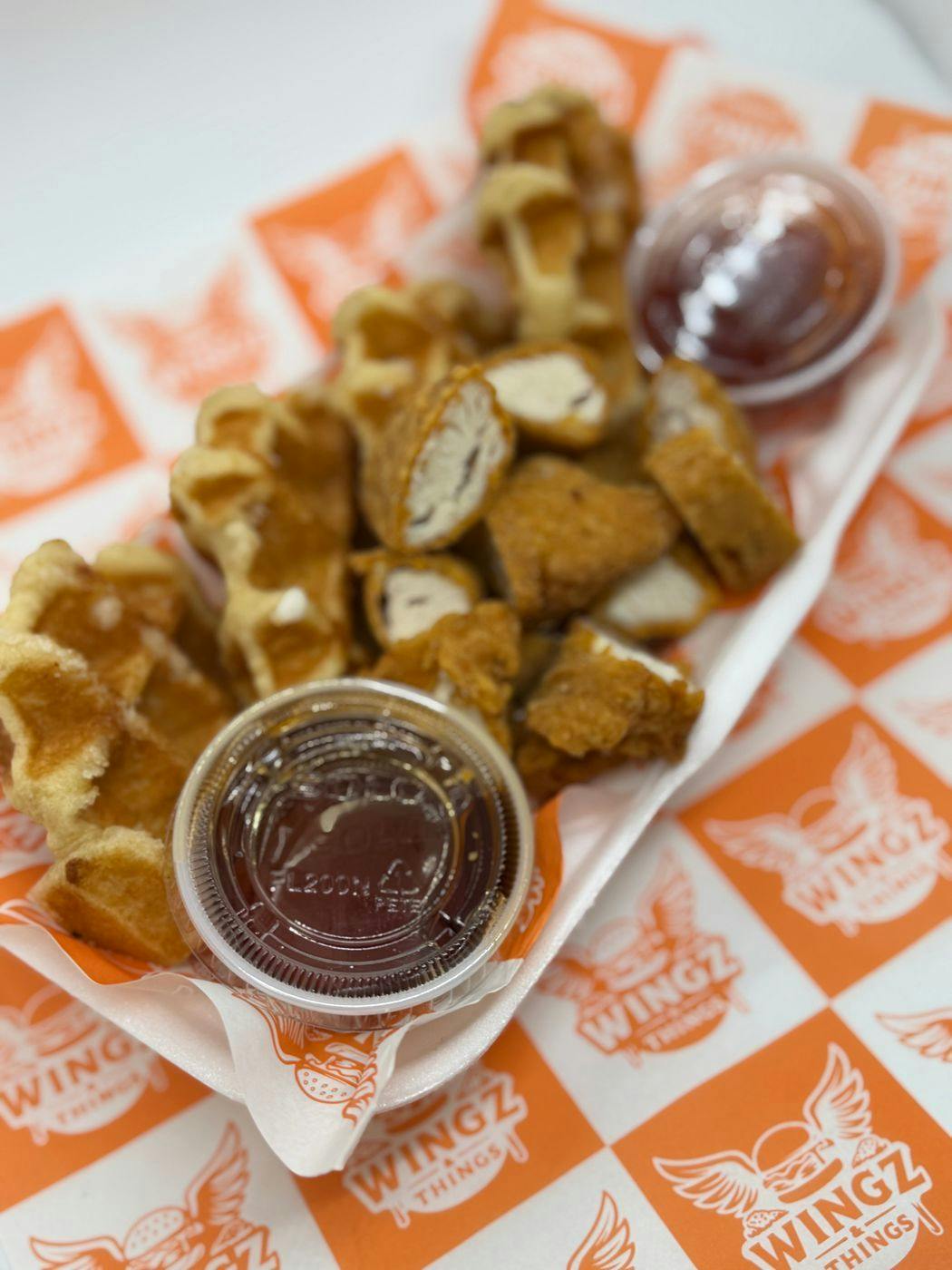 CHICKEN WAFFLE BITES from Wingz and Things in Milwaukee, WI