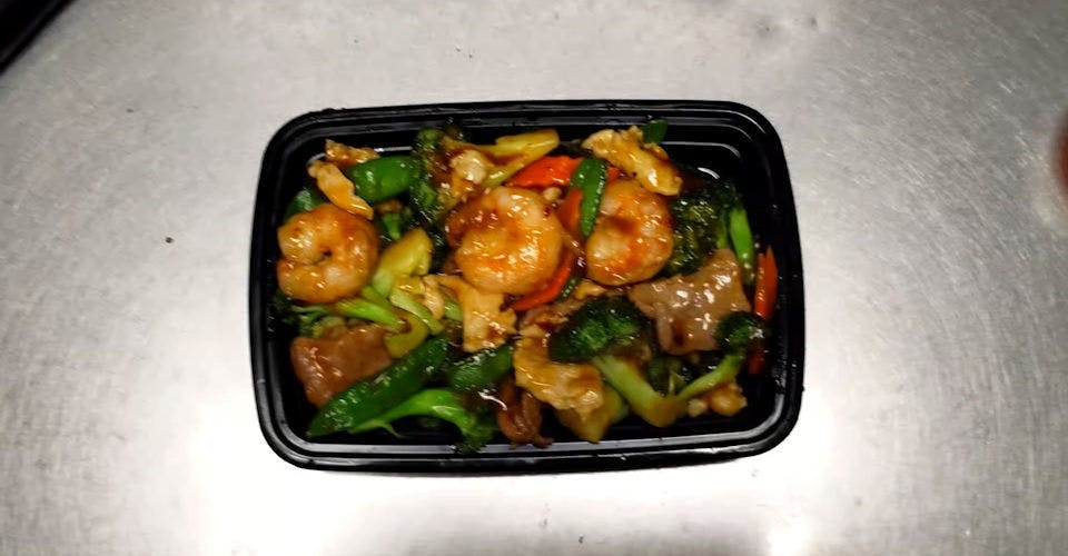 PA30. Triple Delight with Garlic Sauce from Pan-Asian Chinese Restaurant in Madison, WI