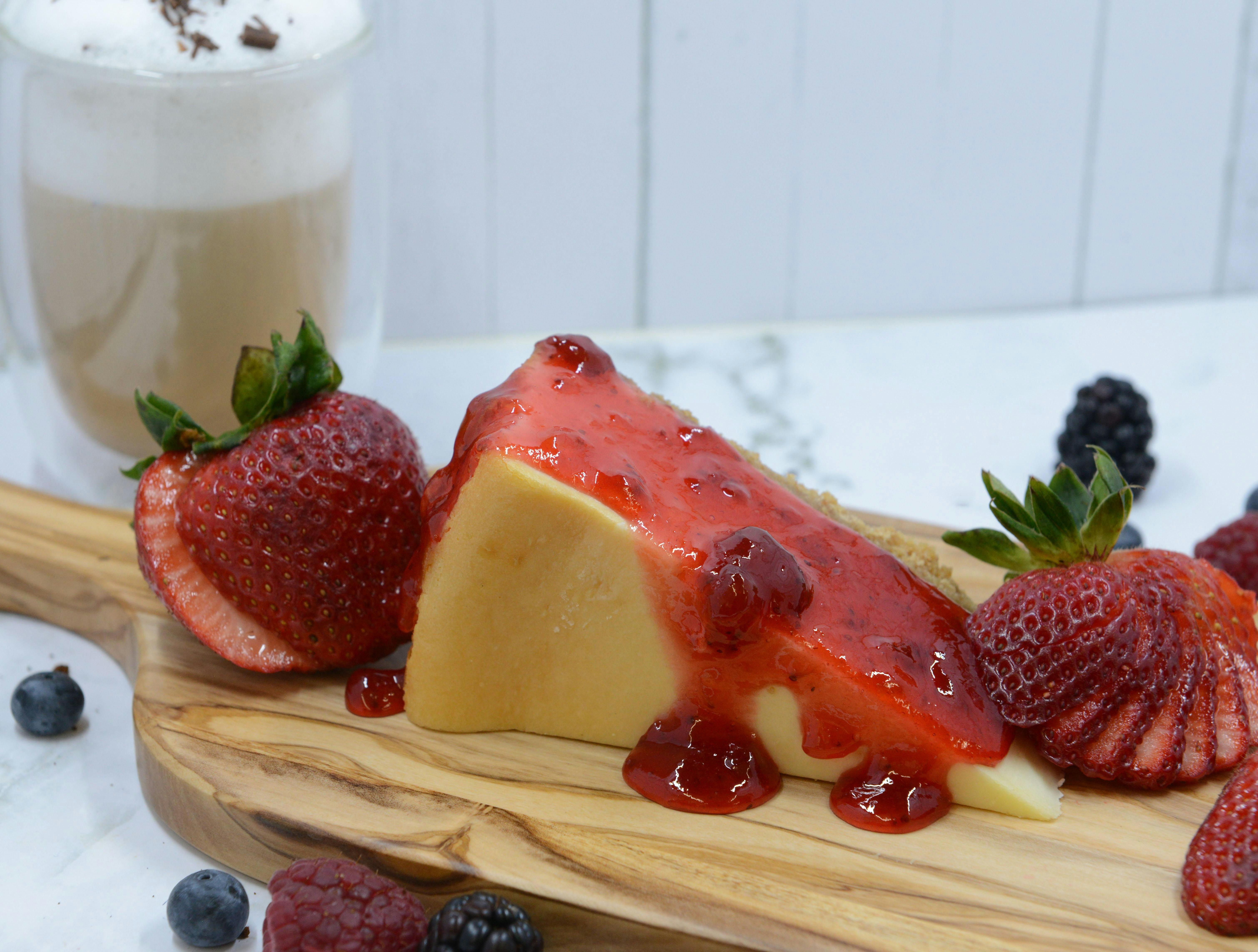 Cheesecake w/ Strawberry from Legends Pizza - Wolf Rd in Colonie, NY