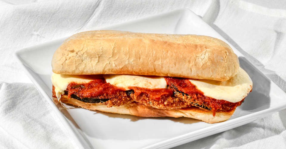 Eggplant Parm Sandwich from Papa di Parma - State St in Madison, WI