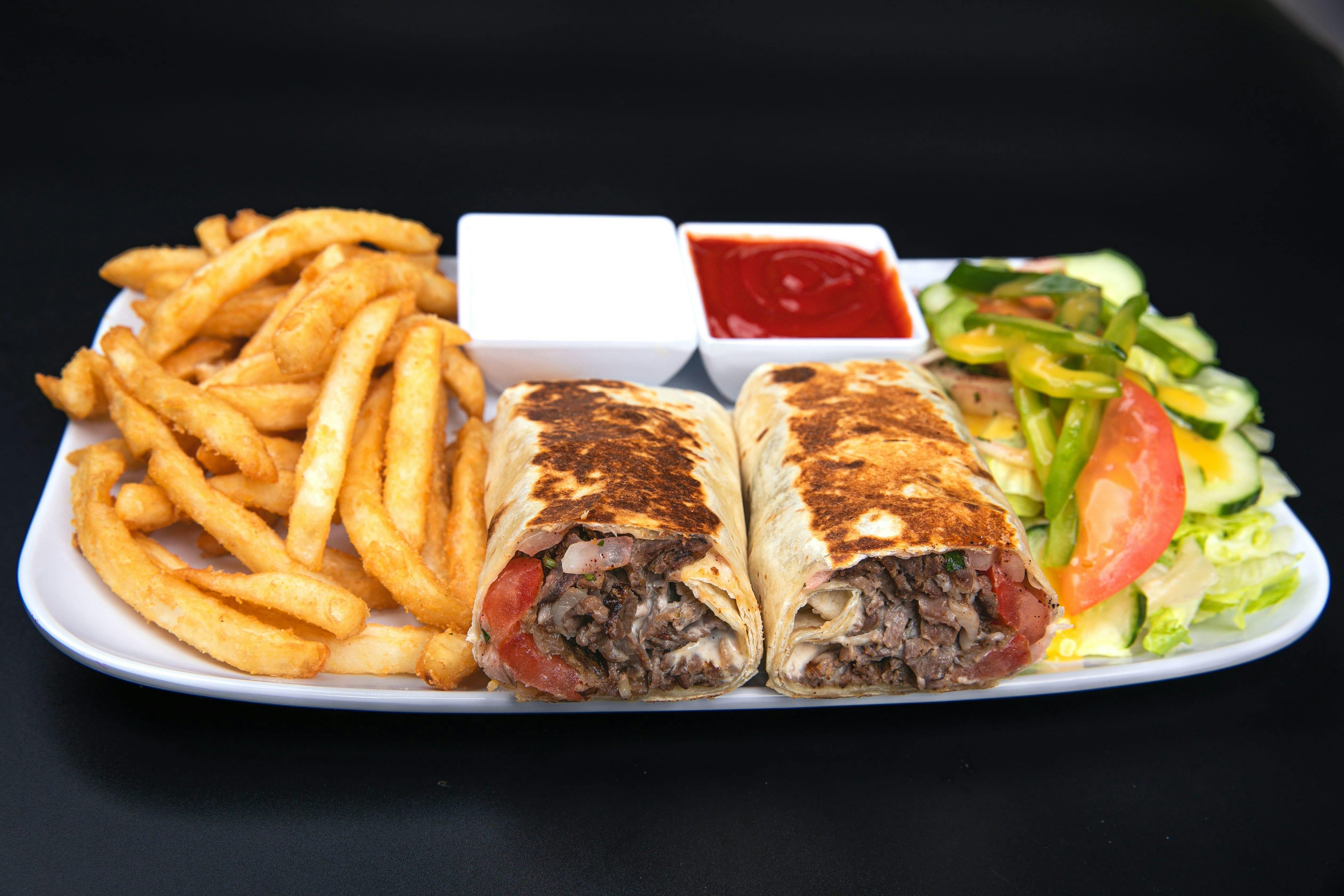 Beef Shawarma Combo from Legends Pizza - Wolf Rd in Colonie, NY