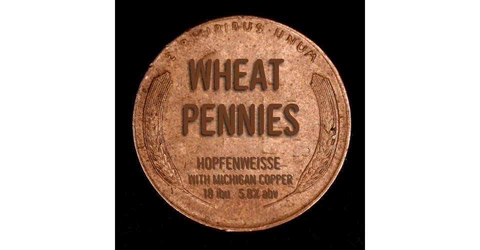 Wheat Pennies, 32 oz. from Lark Brewing in Cedar Falls, IA