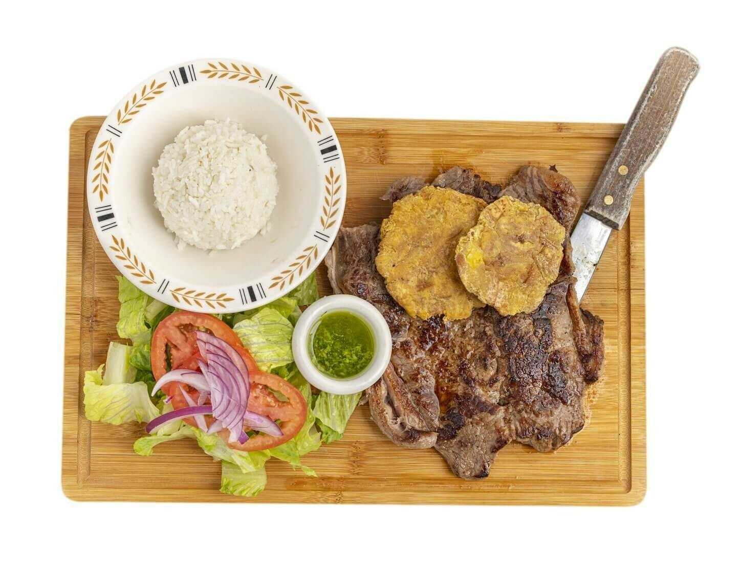 Churrasco from El Parche Colombiano Restaurant in Seattle, WA