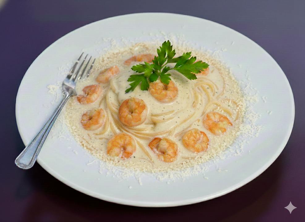 Shrimp Alfredo from 4 Brothers Italian Restaurant & Pizzeria in Delray Beach, FL