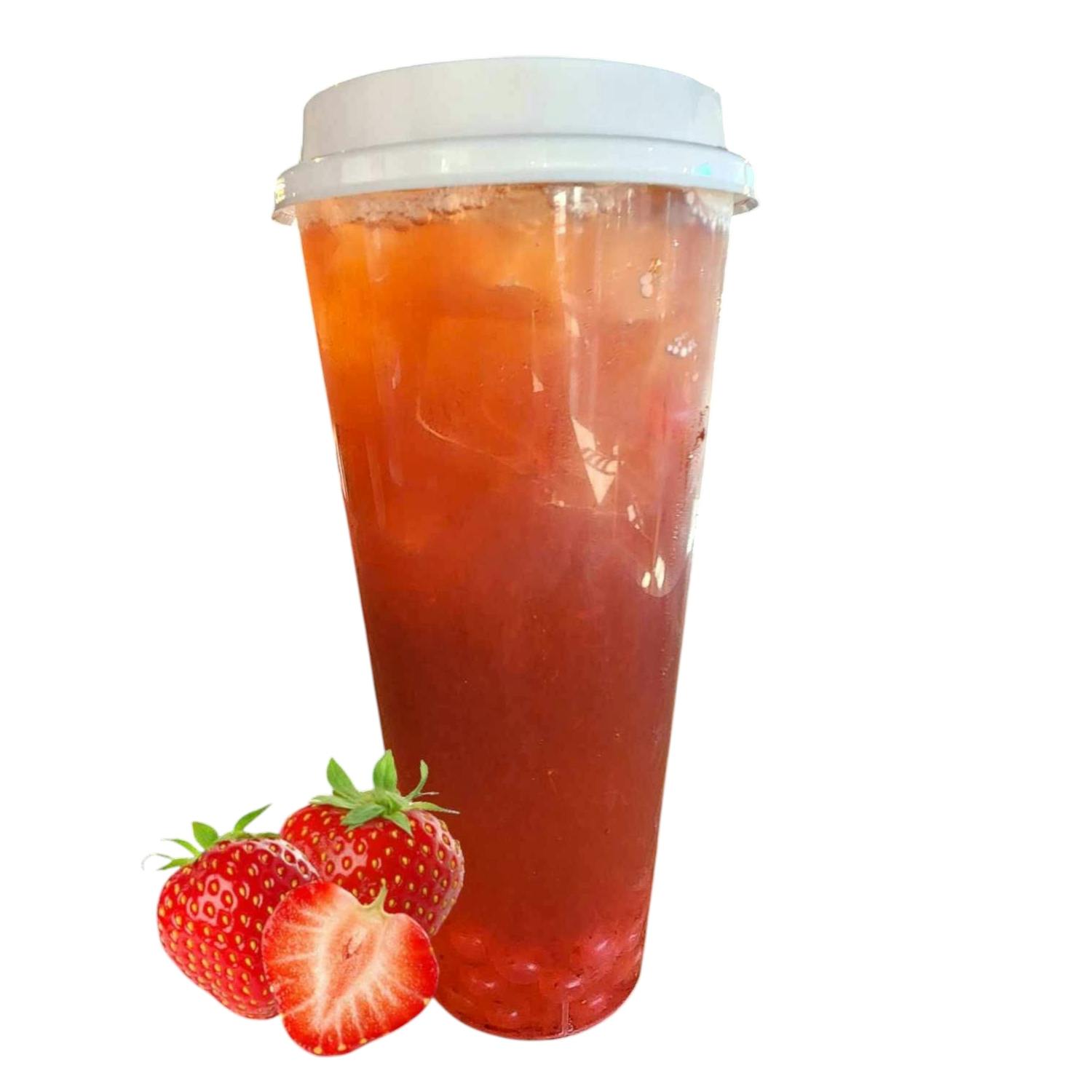 Strawberry tea from Sweet Haus in La Crosse, WI