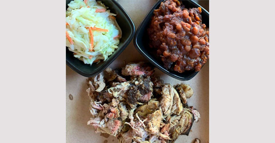 Pulled Pork Dinner from Flatted Fifth at Dimensional in Dubuque, IA