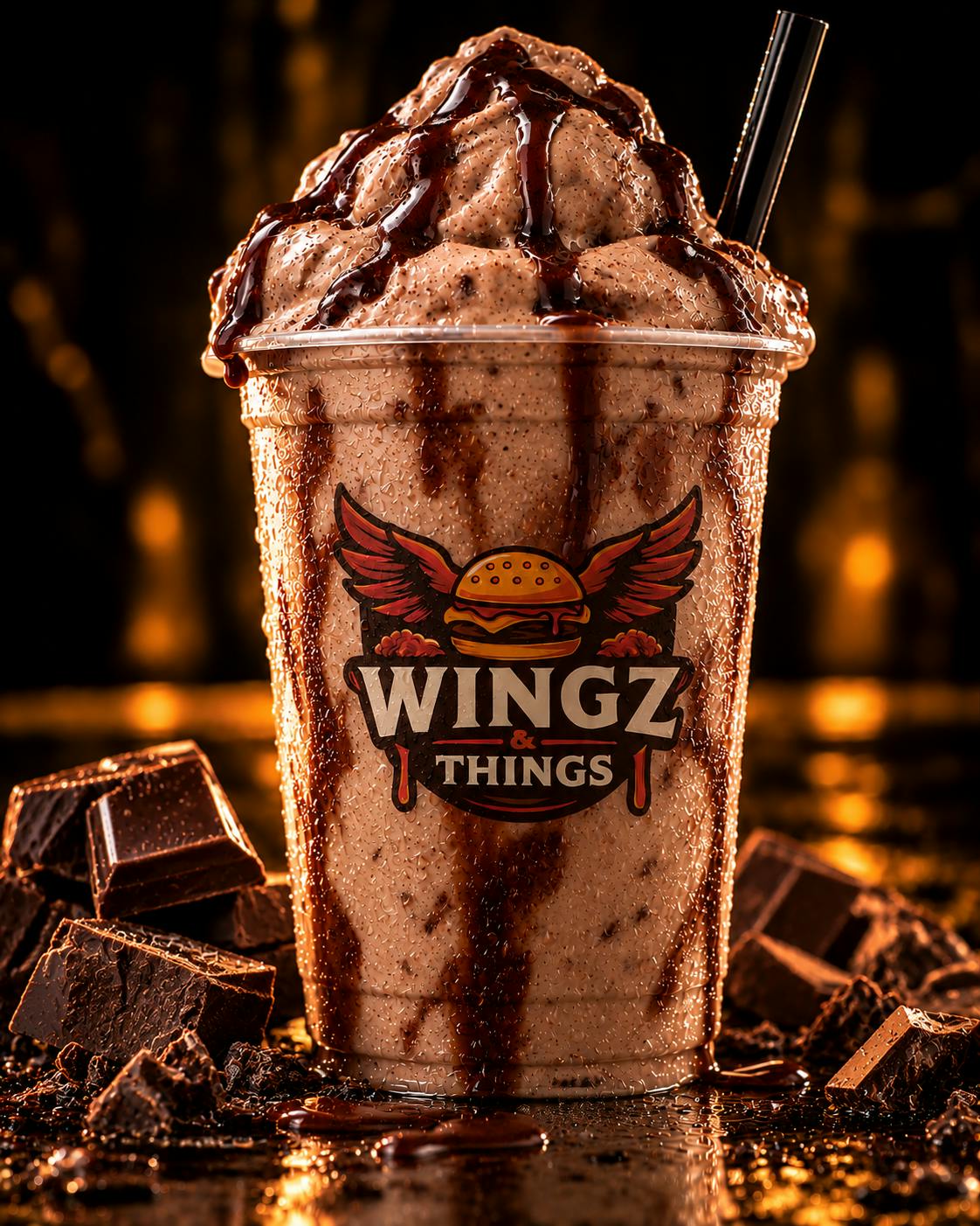 Chocolate Shake from Wingz and Things in Milwaukee, WI