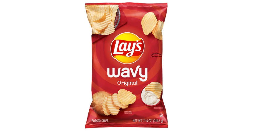 Lay's Wavy Potato Chips Original (7.75 oz) from EatStreet Convenience - W 23rd St in Lawrence, KS
