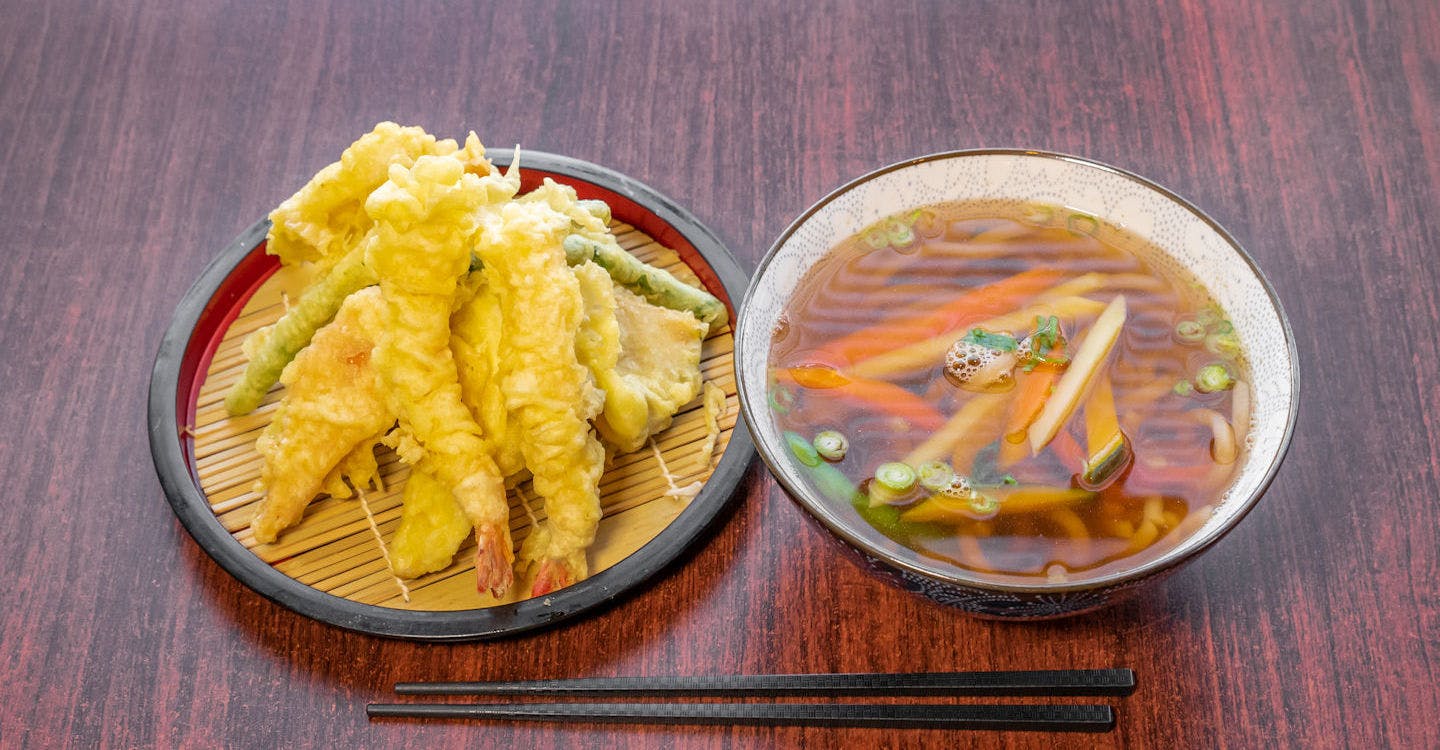 Tempura Udon from Sakura Sushi in San Rafael, CA