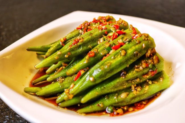 Okra with Sweet and Spicy Sauce ???? from DJ Kitchen in Philadelphia, PA