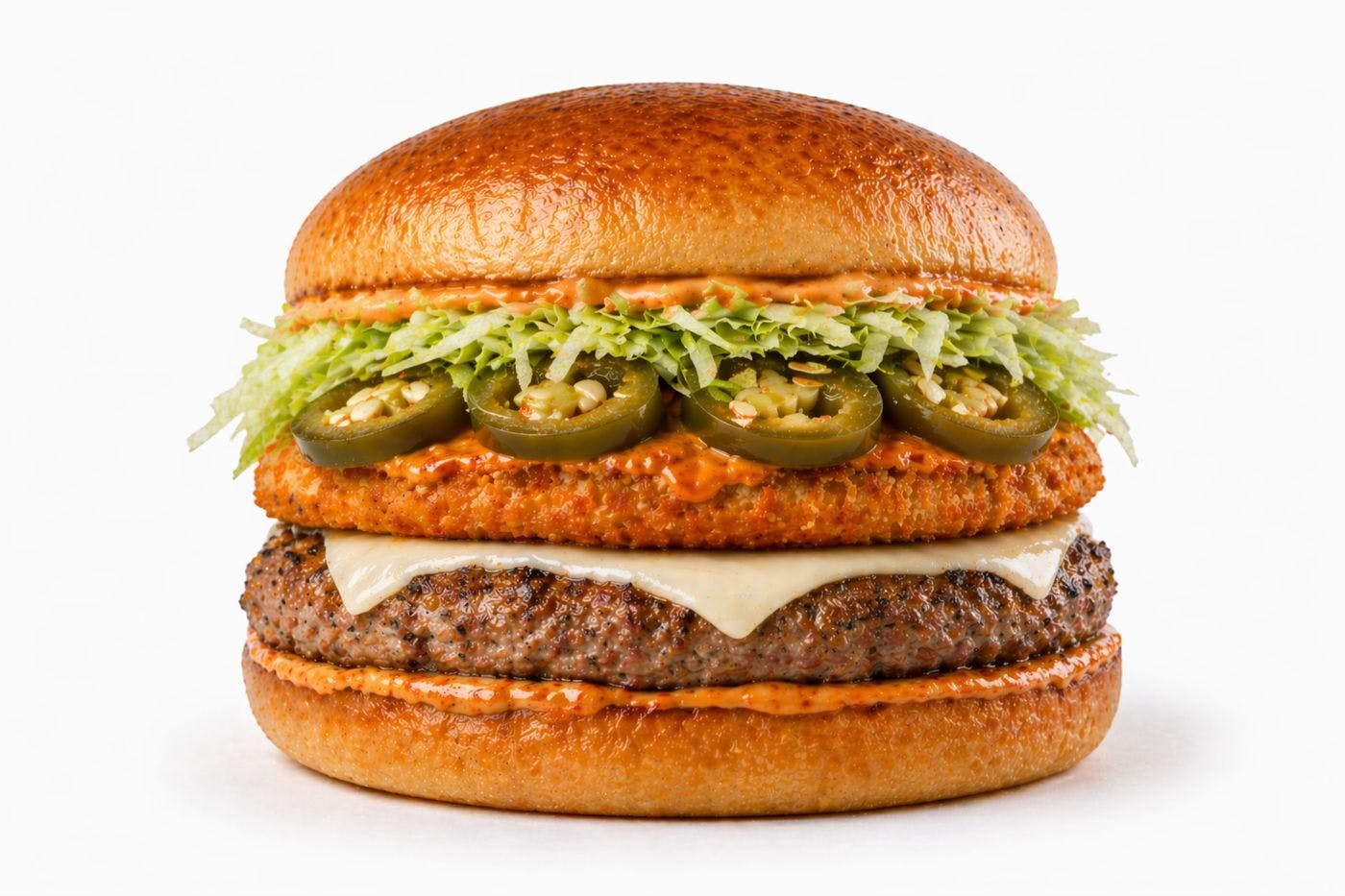 Fire Ring Burger from The Fatty Patty-Downtown (Food Truck) in Milwaukee, WI