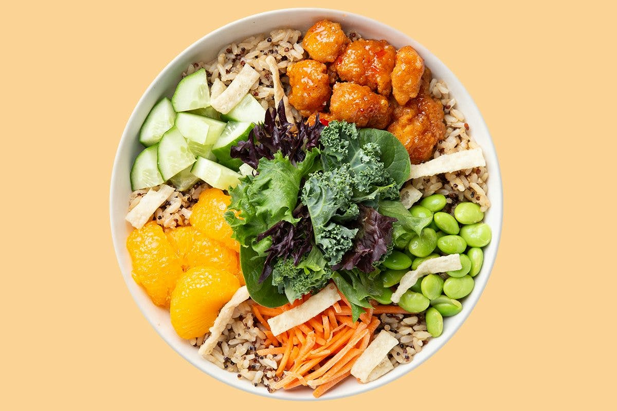 Asian Chicken Warm Grain Bowl - Choose Your Dressings from Saladworks - 1 River Rd in Edgewater, NJ