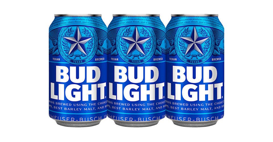 Bud Light: 6 Pack, 12 oz. Cans from Five Corners Liquor & Wine in Cedar Falls, IA