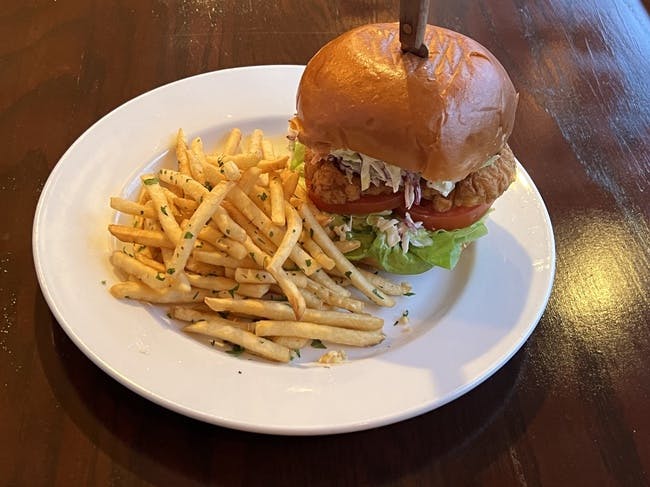 Buttermilk Fried Chicken Sandwich from Red Rooster Brick Oven in San Rafael, CA