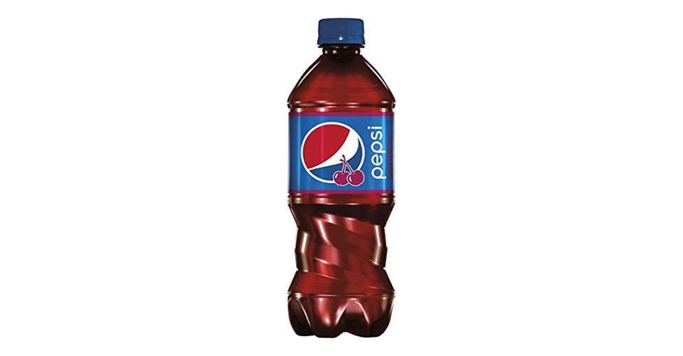Pepsi Wild Cherry, 20 oz. Bottle from Ultimart - Merritt Ave in Oshkosh, WI