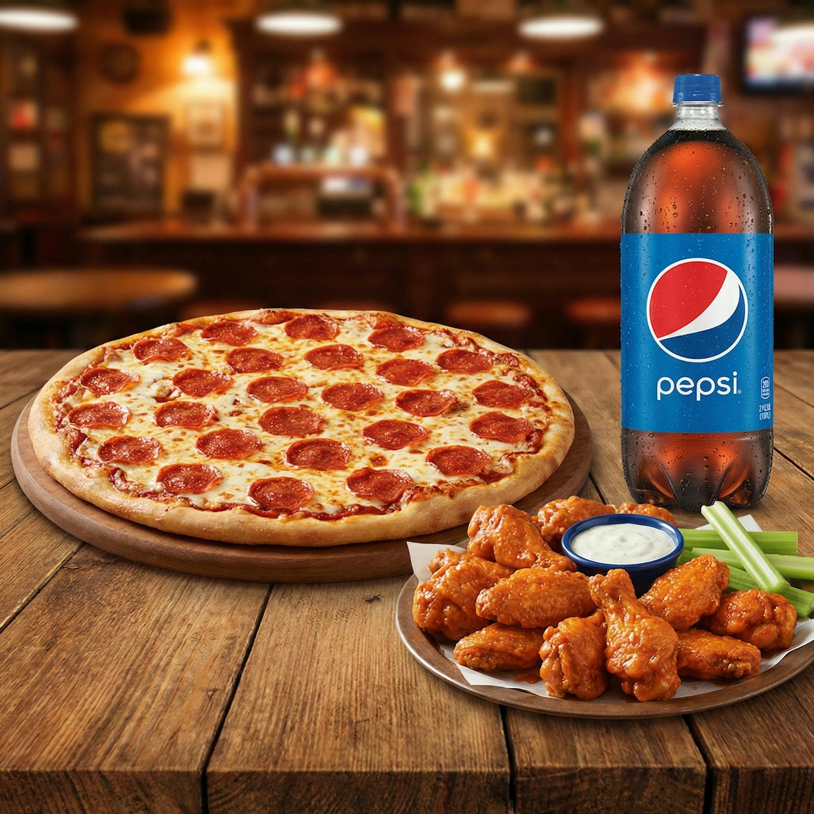 Super Bowl Special  #2 (One Large Pizza, 12 Wings, 2-Liter Soda) from Legends Pizza - Wolf Rd in Colonie, NY