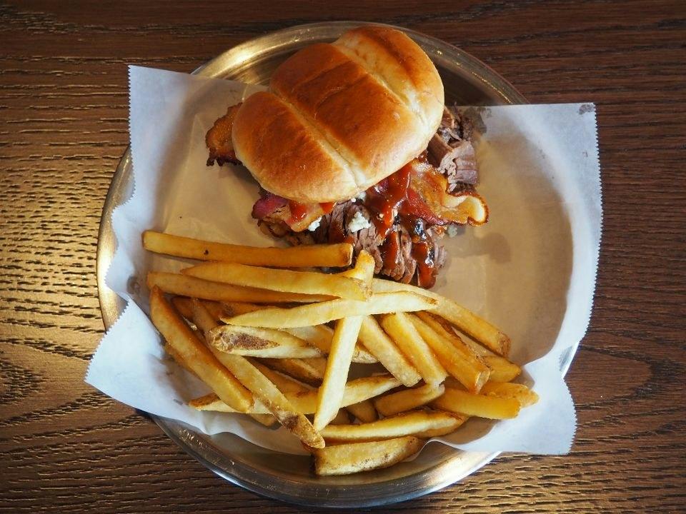 Blackened Blues Sandwich from North & South Seafood and Smokehouse - West Towne in Madison, WI