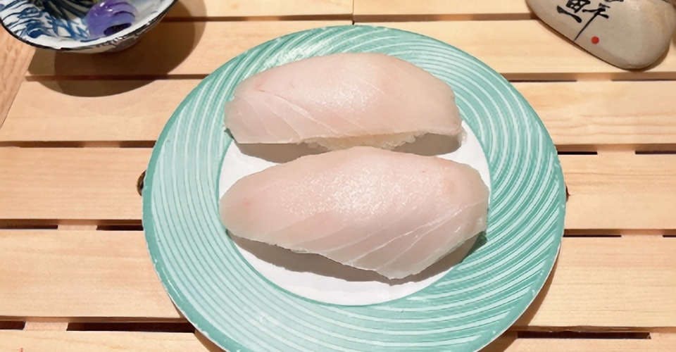 Escolar Nigiri from Dodomi Sushi Rotary - N Sheridan Rd in Chicago, IL