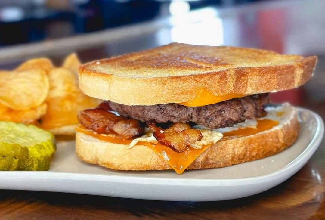 AA Breakfast Burger from Monk's Bar & Grill - Middleton in Middleton, WI