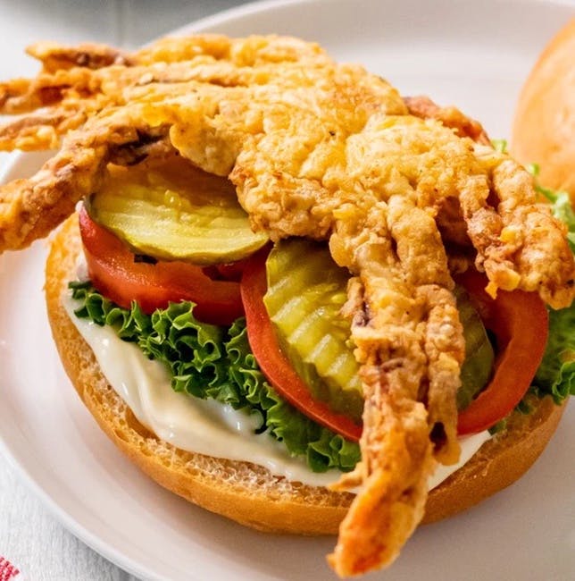 Soft Shell Crab Sandwich from Bailey Seafood in Buffalo, NY