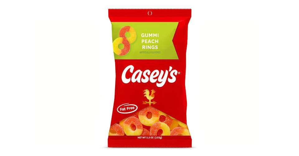 Casey's Gummi Peach Rings (5.5 oz) from Casey's General Store: Asbury Rd in Dubuque, IA