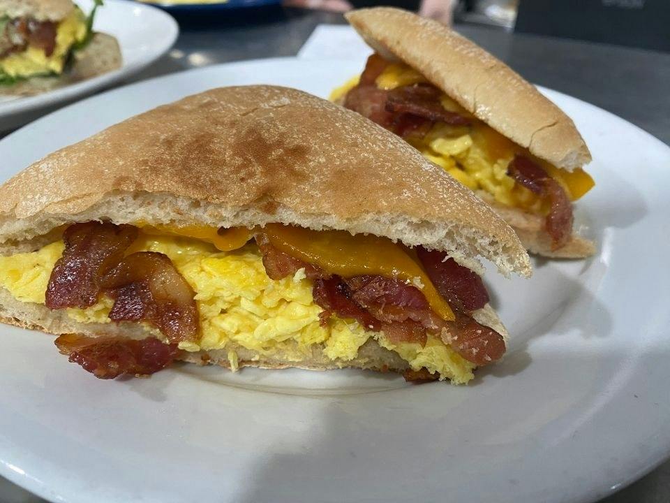 Bacon, Egg, Cheese Sandwich from Silly Serrano Mexican Restaurant in Eau Claire, WI