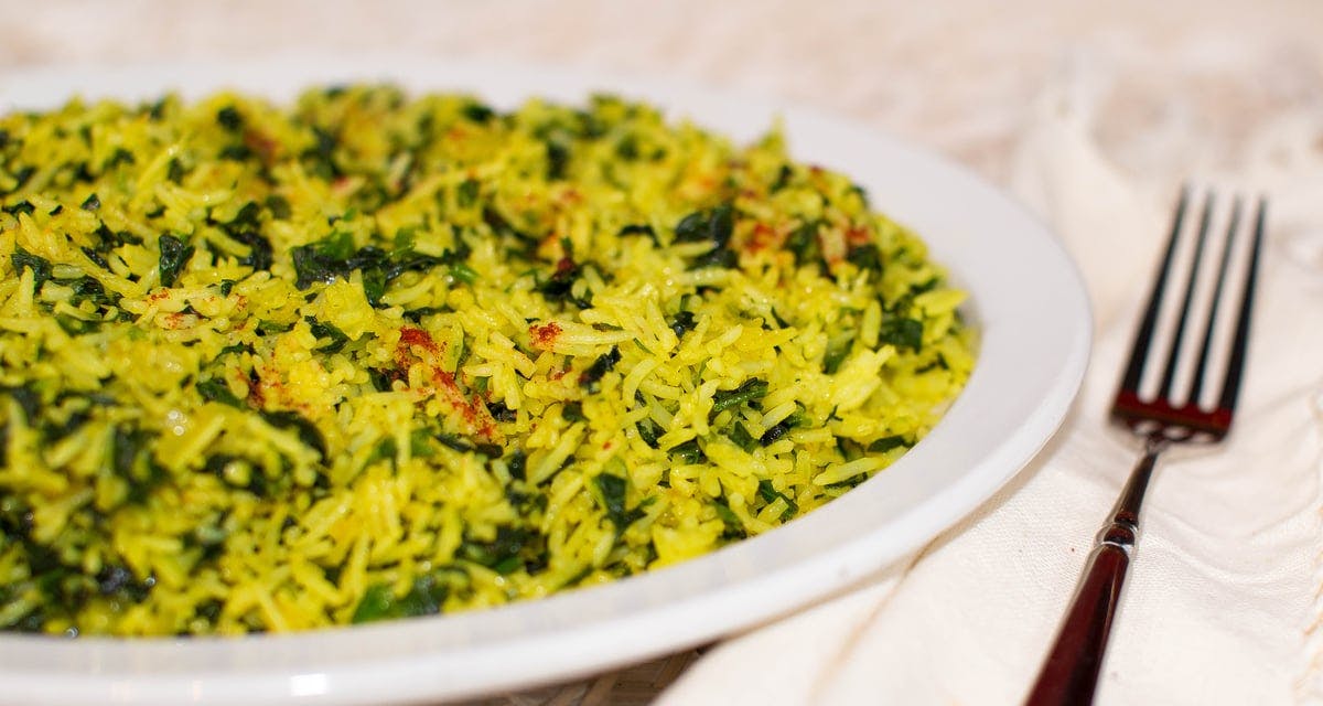 Spinach Fried Rice (Vegan) from Planet Bombay in Atlanta, GA