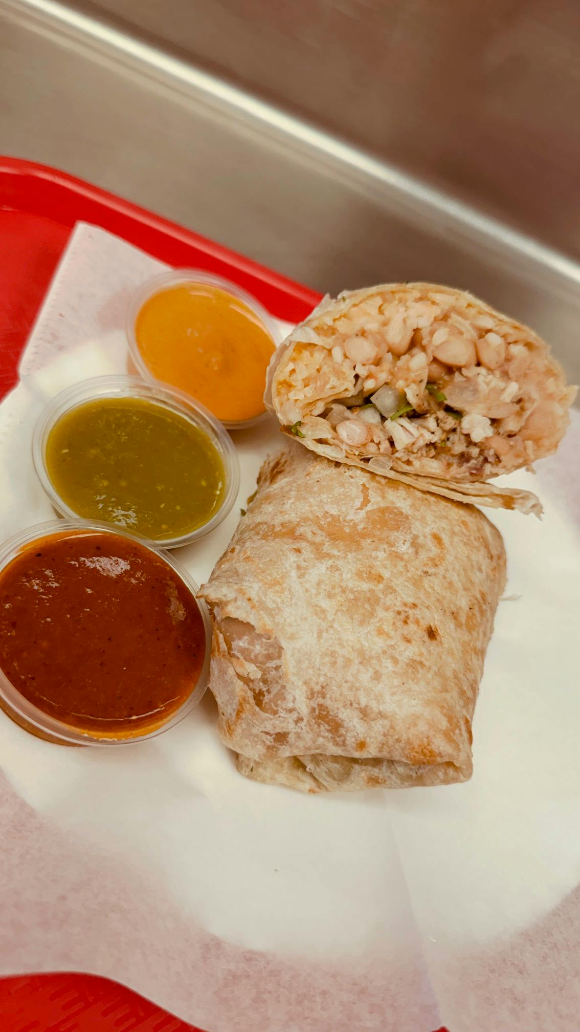 Pollo Asado burrito from Tacos La Calle - Beach Blvd in Buena Park, CA