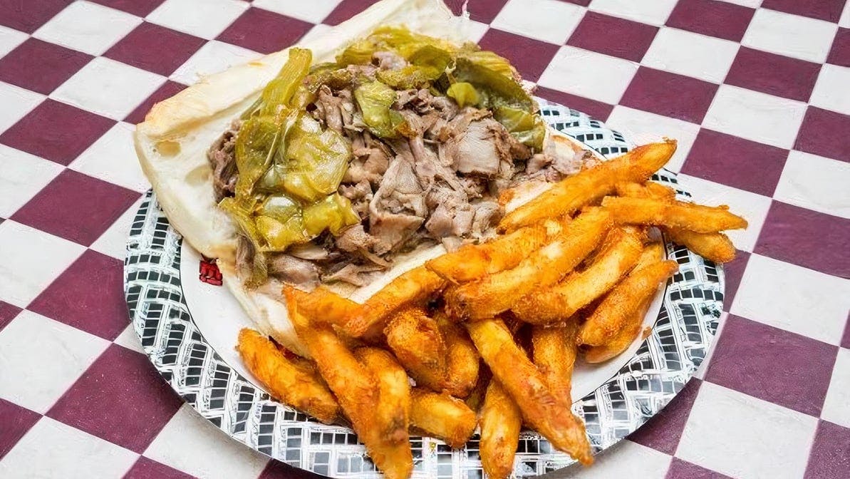 Combo (Italian Beef & Sausage) Sandwich from Kenootz Pizza in Midlothian, IL