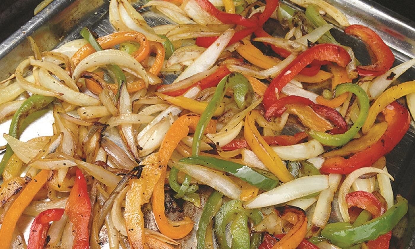 Grilled Onions Peppers*** from All American BBQ in West Hills, CA