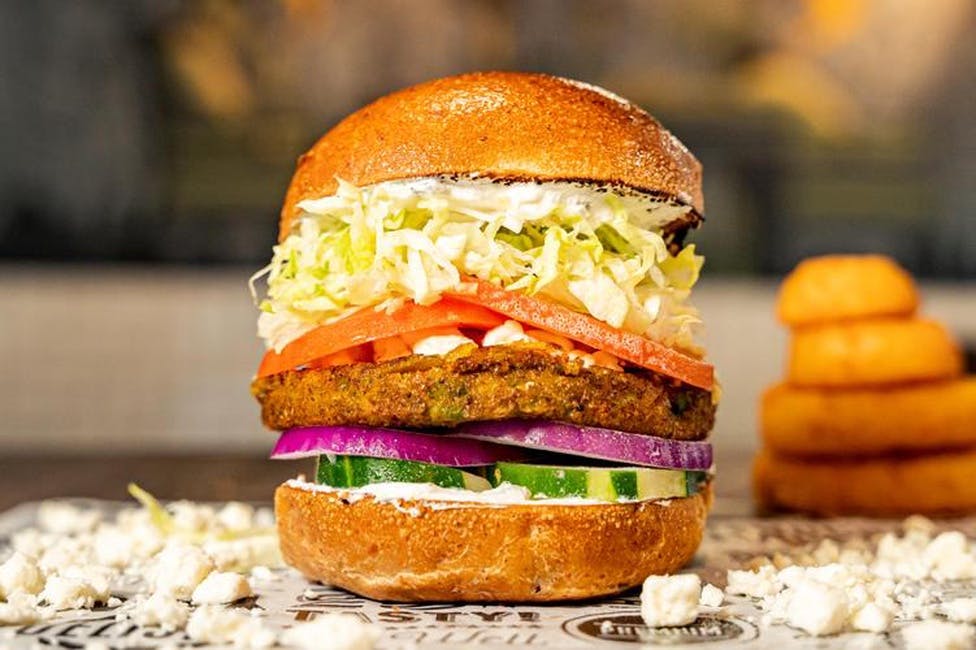 20.Athens Veggie Burger. from 25 Burgers & Pizzas in New Brunswick, NJ