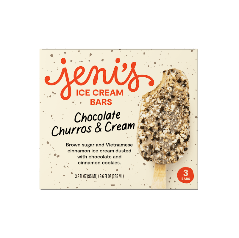 Chocolate Churros & Cream Ice Cream Bars from Jeni's Splendid Ice Creams - Cameron St in Raleigh, NC