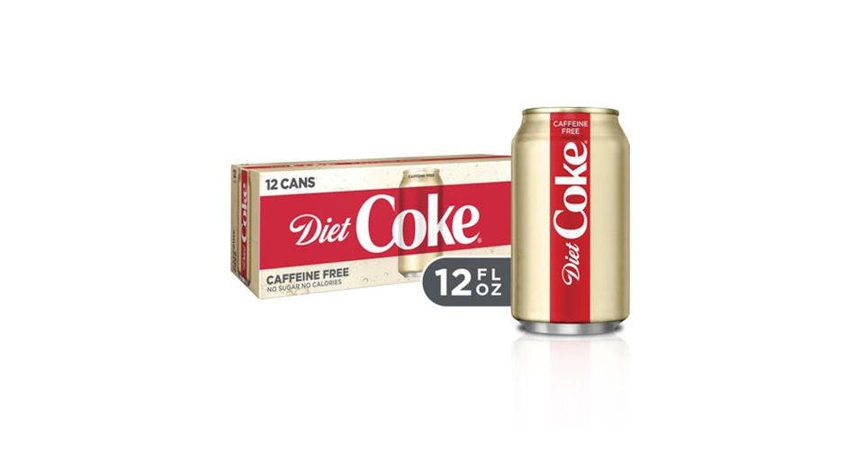 Diet Coke Caffeine-Free Can 12 Pack (12 oz) from CVS - W Mason St in Green Bay, WI