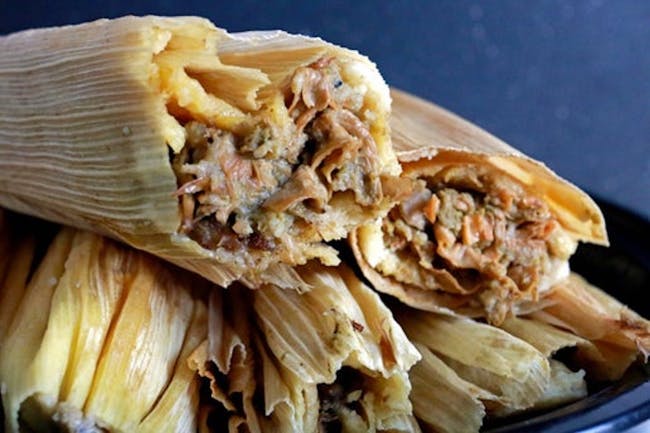 Tamale de Chile con Queso 1/2 Dozen from Cena Vegan - Whittier Brewing in Whittier, CA