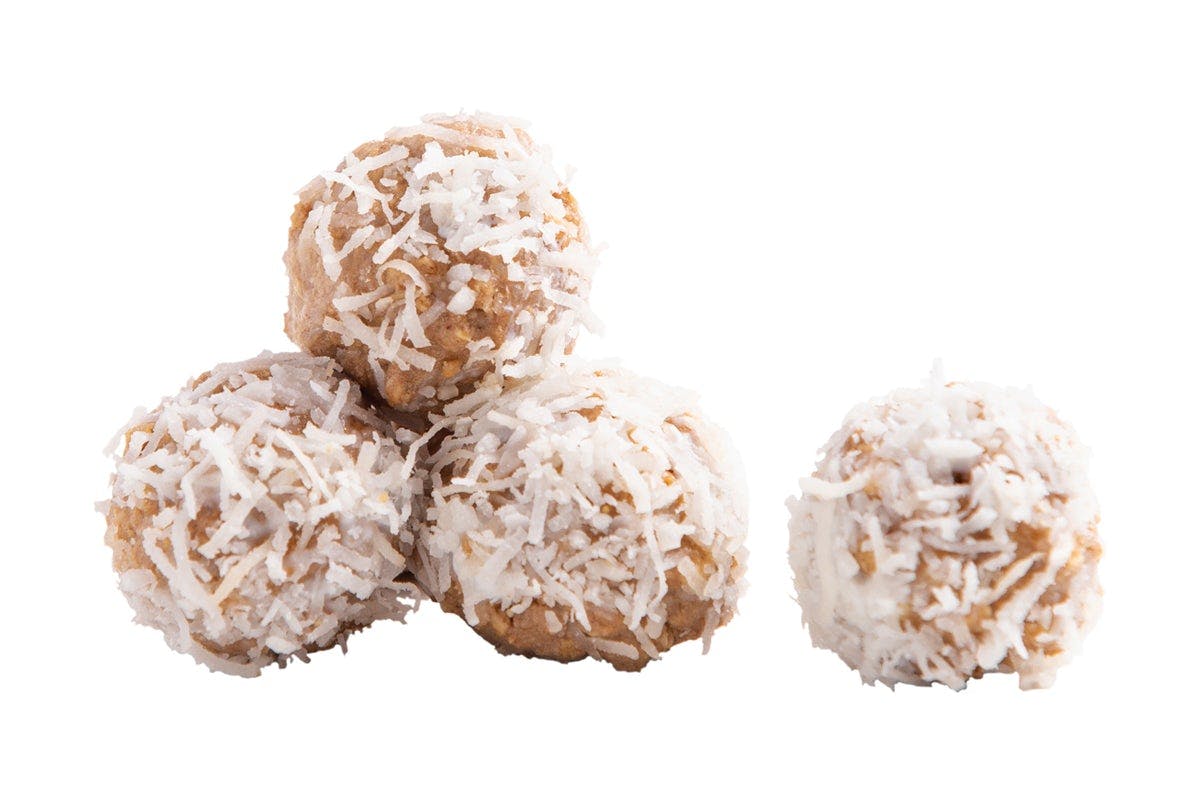 Vanilla Whey Protein Bites with Coconut Flakes from Frutta Bowls - 167 US 9 in Morganville, NJ