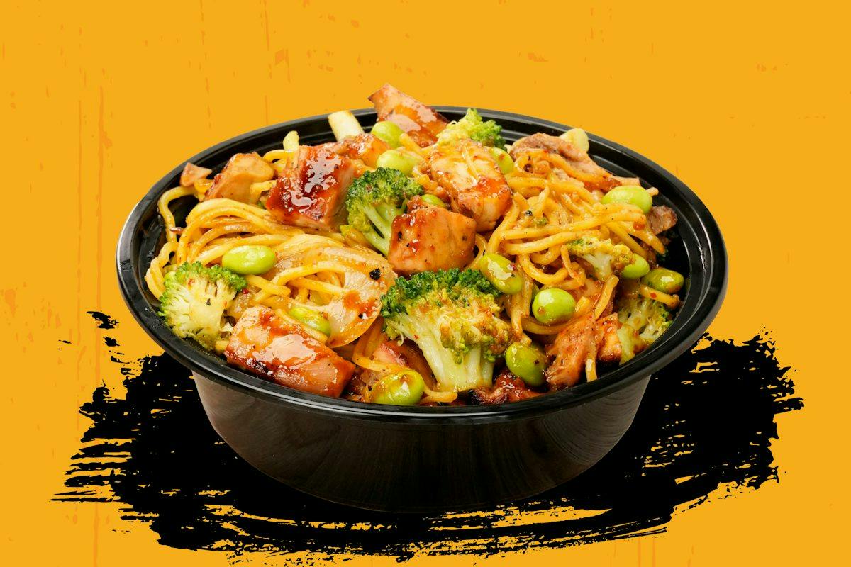 NEW! Chili Crisp Miso Chicken Yakisoba from Teriyaki Madness - Oshkosh Ave in Oshkosh, WI