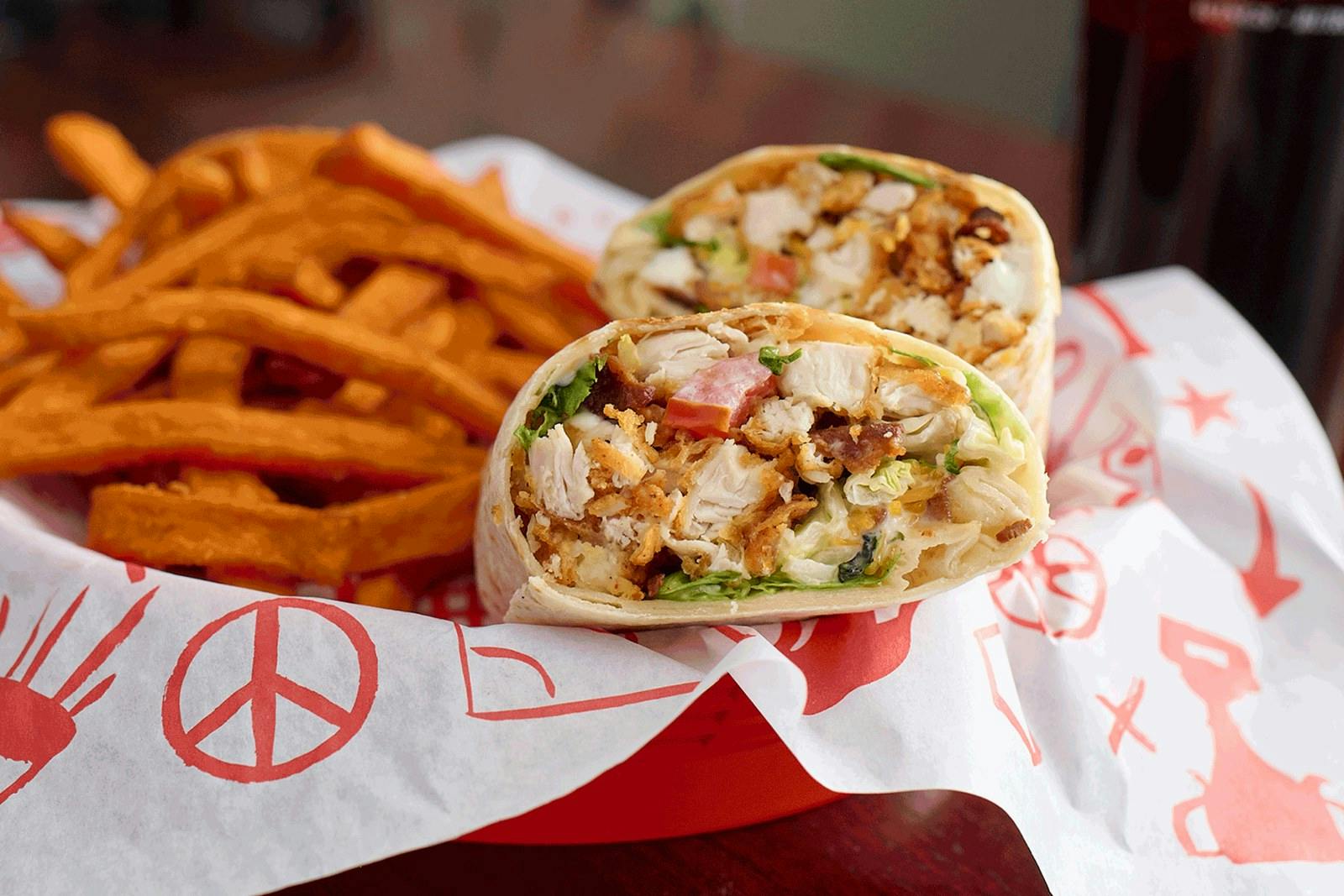 Chicken Bacon Ranch Wrap from Jefferson's Restaurant in Brentwood, TN