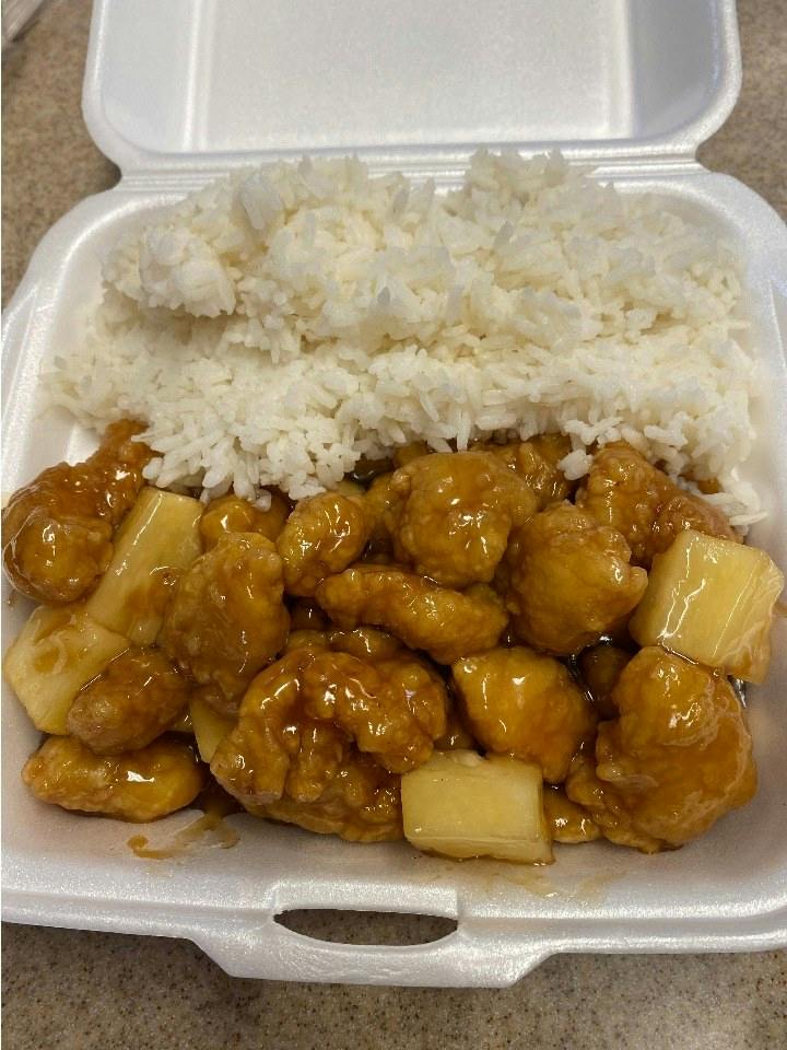 Pineapple Chicken from Imperial Garden Express in Manhattan, KS