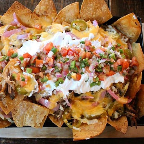 Steel Pan Nachos (V, GS) from Lucille in Madison, WI